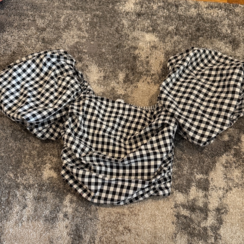 Elegant Checkered Women's Blouse